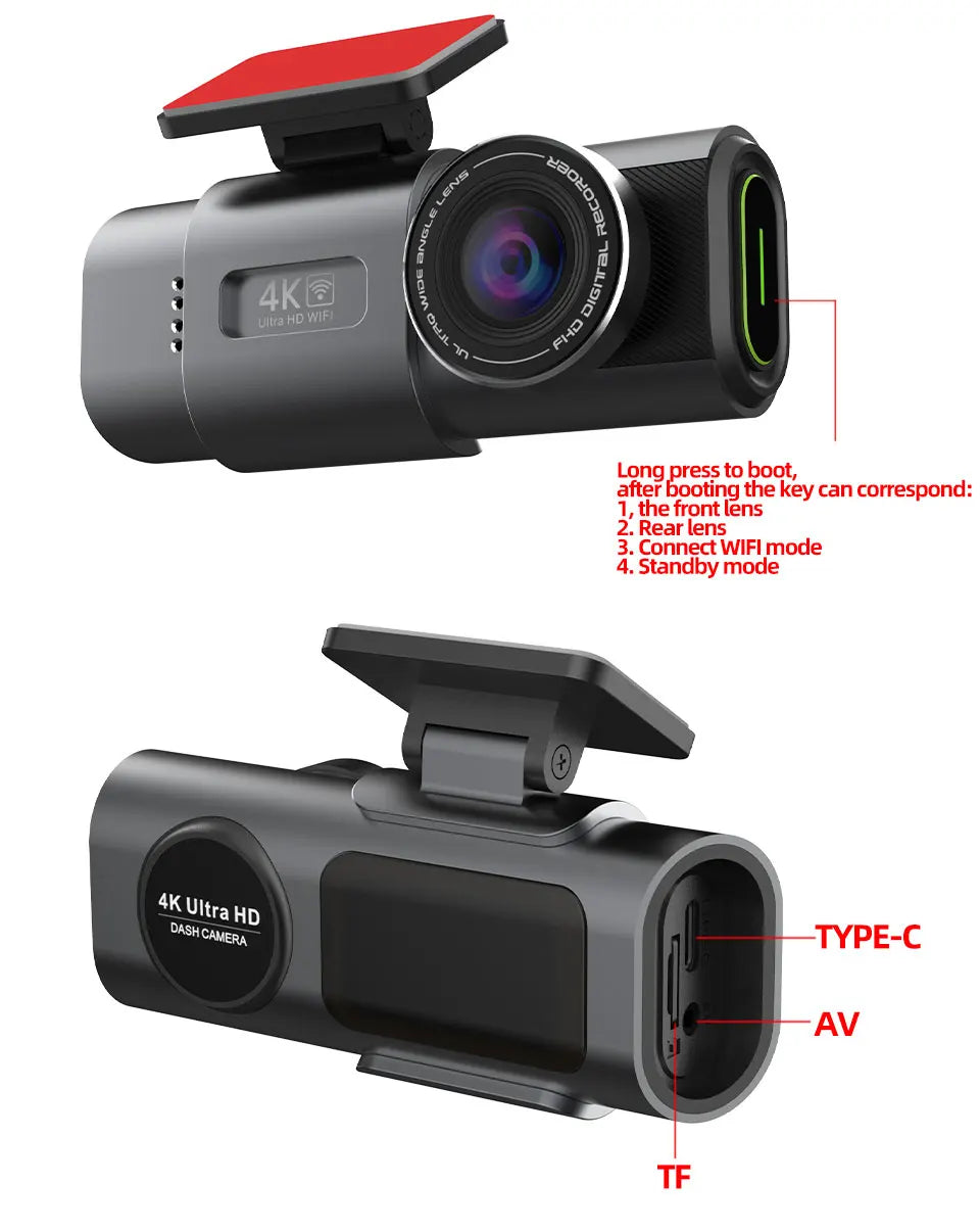 VisionCam™ 4K Dash Camera