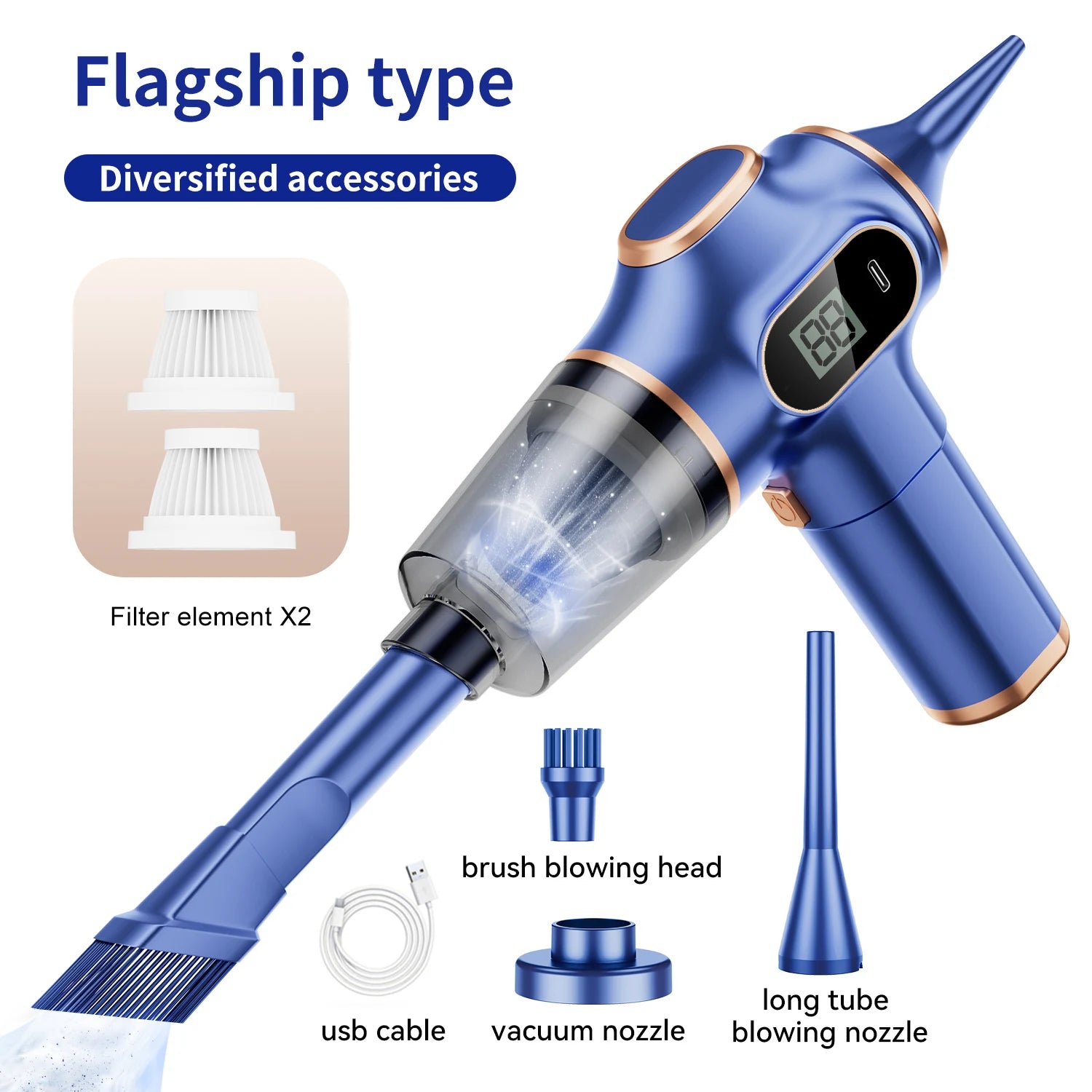 VacGo™ Cordless Car Vacuum