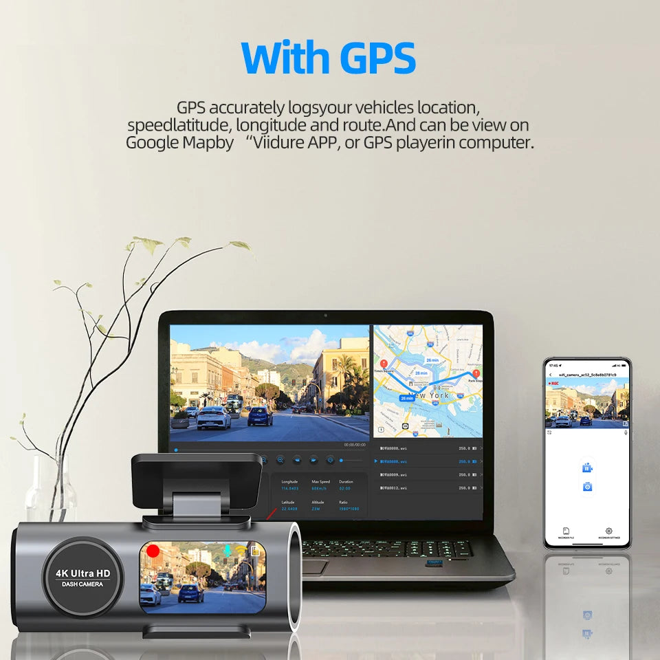 VisionCam™ 4K Dash Camera