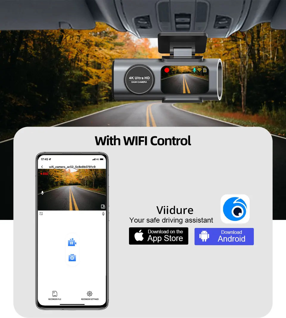 VisionCam™ 4K Dash Camera